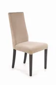 Krzesła - Diego 1 krzesło tapicerowane beżowe nogi czarne - miniaturka - grafika 1
