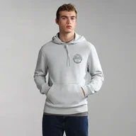 Bluzy męskie - Męska Bluza NAPAPIJRI B-BOLLO H SUM H97 LIGHT GREY SOLI NP0A4H9LH971 – Szary - miniaturka - grafika 1