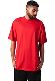 Koszulki męskie - Urban Classics Męski T-shirt Tall Tee, kolor czerwony, rozmiar 4XL TB006-199 - grafika 1