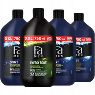 Żele pod prysznic dla mężczyzn - Żel pod prysznic dla mężczyzn Fa Men MIX 4x 750ml - miniaturka - grafika 1