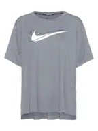 Koszulki sportowe damskie - Nike Koszulka funkcyjna w kolorze szarym - miniaturka - grafika 1