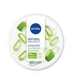 Balsamy i kremy do ciała - NIVEA Natural Balance Aloe Vera krem uniwersalny (200 ml), nawilżający, wegański krem z Aloe Vera, uniwersalny krem do twarzy, ciała i dłoni - miniaturka - grafika 1