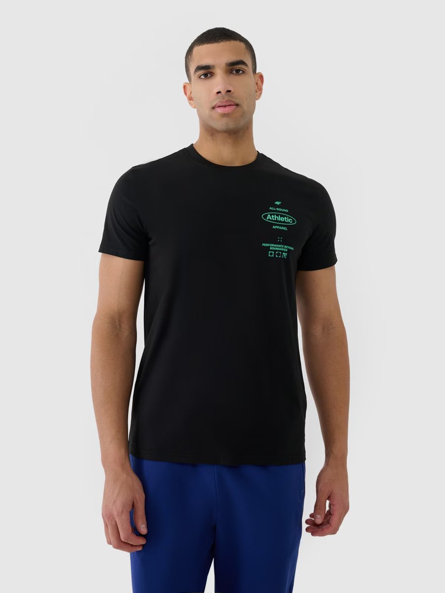 T-Shirt Męski 4F 4Frss25Ttshm2688-20S Czarny Roz. S
