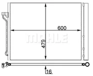 Akcesoria do klimatyzacji i ogrzewania - Skraplacz, klimatyzacja Mahle AC 463 000S - miniaturka - grafika 1