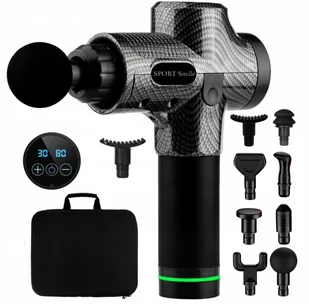 Pistolet Do Masażu Mocny Masażer Massage Gun Pro - Stoły i łóżka do masażu - miniaturka - grafika 1
