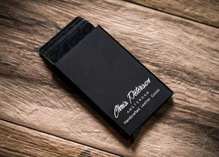 Lumarko Zestaw Prezentowy: Czarny Skórzany Portfel Męski I Etui Na Karty ! - Portfele - miniaturka - grafika 8