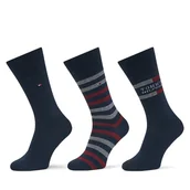 Skarpetki męskie - Skarpety długie Tommy Hilfiger 701235376 Granatowy - miniaturka - grafika 1