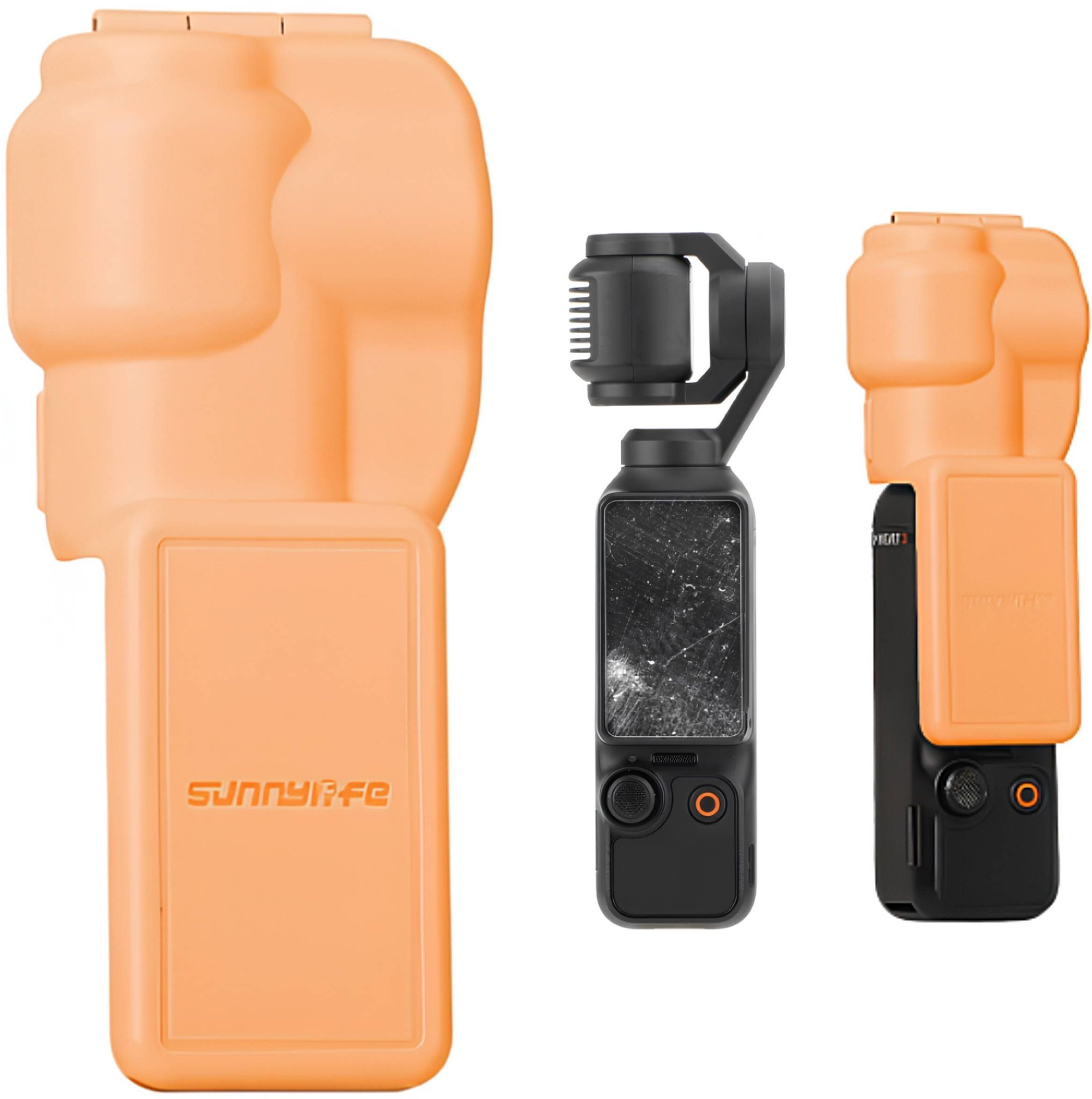 POKROWIEC ETUI OCHRONNE OSŁONA CHRONIĄCA GIMBALA I EKRAN DO DJI OSMO POCKET 3 POMARAŃCZOWA
