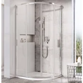 Kabiny prysznicowe - Ravak X3BM40300Z1 Kabina prysznicowa p$534okr$535g$536a BLSCP4-80 czarna szk$537o Transparent - miniaturka - grafika 1