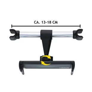 Dunlop - Uchwyt samochodowy na zagłówek na smartfon / tablet 12-21 cm - Pozostałe akcesoria do telefonów - miniaturka - grafika 3