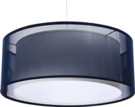 Lampy sufitowe - Lampa wisząca Lumes Granatowa lampa wisząca z podwójnym abażurem - S436-Estera - miniaturka - grafika 1