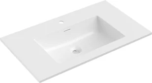 Mexen Otis umywalka wpuszczana w blat 81 x 46,5 cm, biała połysk - 25188000 - Umywalki - miniaturka - grafika 1