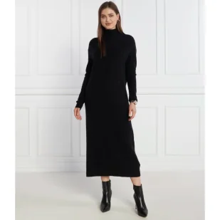 Tommy Hilfiger Wełniana sukienka MD WOOL CASH ROLL-NK | z dodatkiem kaszmiru - Sukienki - miniaturka - grafika 1