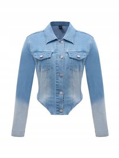 SHEIN KURTKA DAMSKA JEANSOWA NIEBIESKA 38 ŁWI