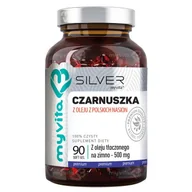 Suplementy naturalne - MyVita Czarnuszka z oleju z polskich nasion tłoczonego na zimno 500 mg 90 kapsułek Silver 5903021592286 - miniaturka - grafika 1