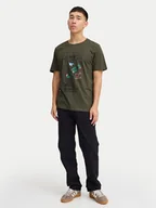 Koszulki męskie - Blend T-Shirt 20717748 Zielony Regular Fit - miniaturka - grafika 1