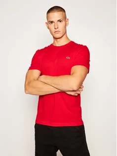 Koszulki i topy damskie - Lacoste T-Shirt TH2038 Czerwony Regular Fit - grafika 1