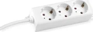 Listwy zasilające - Listwa zasilająca Bachmann BACHMANN SELLY gniazdo 3x styk uziemiony, uchwyty montażowe, biały, 3 m - miniaturka - grafika 1