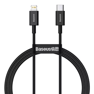 Baseus Superior kabel USB Typ C - Lightning do szybkiego ładowania Power Delivery 20 W 1 m czarny (CATLYS-A01) - Kable USB - miniaturka - grafika 1