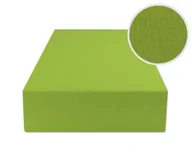 Prześcieradła - Prześcieradło Z Gumką 140X200 Jersey Zielony - miniaturka - grafika 1