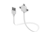 Przedłużacze i rozgałęźniki - Allocacoc 07. Przewód do ładowania Power USB Cable - kompatybilny z Apple Lightning, Micro USB i Mini USB (9002/UC80CN) - miniaturka - grafika 1