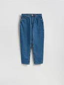 Spodnie damskie - Reserved - Jeansy mom fit - niebieski - miniaturka - grafika 1