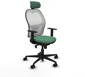 Fotele i krzesła biurowe - Krzesło Biurowe z Zagłówkiem Piqueras y Crespo 1D036N2 Szmaragdowa Zieleń - miniaturka - grafika 1