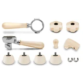 Akcesoria i części do ekspresów do kawy - Zestaw uchwytów i nóżek do ekspresu Lelit Bianca PLA2204 - Drewno klonowe - miniaturka - grafika 1