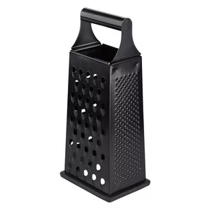 Tarka Metalowa Prostokątna 4-funkcyjna 24,5x10,5x7,5 Cm Czarna Lumarko! - Siekacze tarki i szatkownice - miniaturka - grafika 4