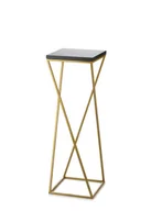 Kwietniki - HowHomely Kwietnik stojący LOFT 70 cm MDF złoty DD.15420 - miniaturka - grafika 1