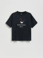 Koszulki dla chłopców - Reserved - Bawełniany t-shirt Mickey Mouse - czarny - miniaturka - grafika 1