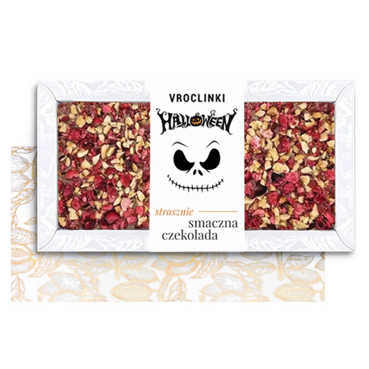 Czekolada Mleczna z Żurawiną i Orzechami Arachidowymi na Halloween (80g)