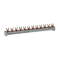 Inne akcesoria elektryczne - Szyna prądowa łączeniowa, widełkowa 3-faz., 10mm2, 63A, 12 moduły, łącznie z zaślepkami BBU 3L 10 M12 EC - miniaturka - grafika 1