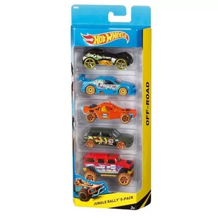 Hot Wheels, zestaw 5 autek - Samochody i pojazdy dla dzieci - miniaturka - grafika 1