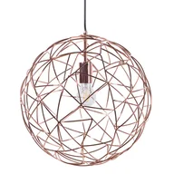 Lampy sufitowe - Beliani Lampa wisząca Lampa wisząca metalowa miedziana LEMME 68839 - miniaturka - grafika 1