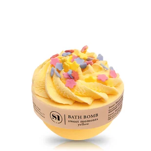 Stara Mydlarnia Sweet Moments Yellow Kula Do Kąpieli 140g - Kosmetyki do kąpieli - miniaturka - grafika 1