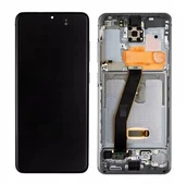 Części serwisowe do telefonów - Nowy Oryginalny Wyświetlacz Samsung S20 5G Sm-G981F, Sm-G981B Z Ramką - miniaturka - grafika 1