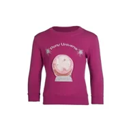 Kurtki jeździeckie - Bluza HKM Sweatshirt Polly młodzieżowa różowa, rozmiar: 134/140 - miniaturka - grafika 1