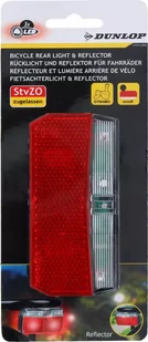 Lampka rowerowa tylna LED na dynamo odblask DUNLOP - Lampki rowerowe - miniaturka - grafika 3