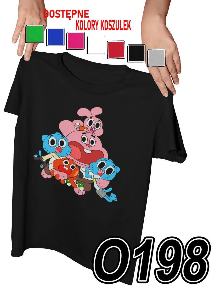 Koszulka Dziecięca Z Nadrukiem Świat Gambola Gumball - L 146-152