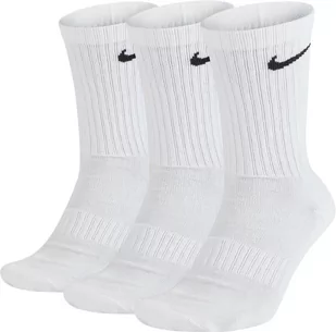 Skarpety długie NIKE Sportowe Everyday Cushion 3 PAK białe - Skarpetki damskie - miniaturka - grafika 1