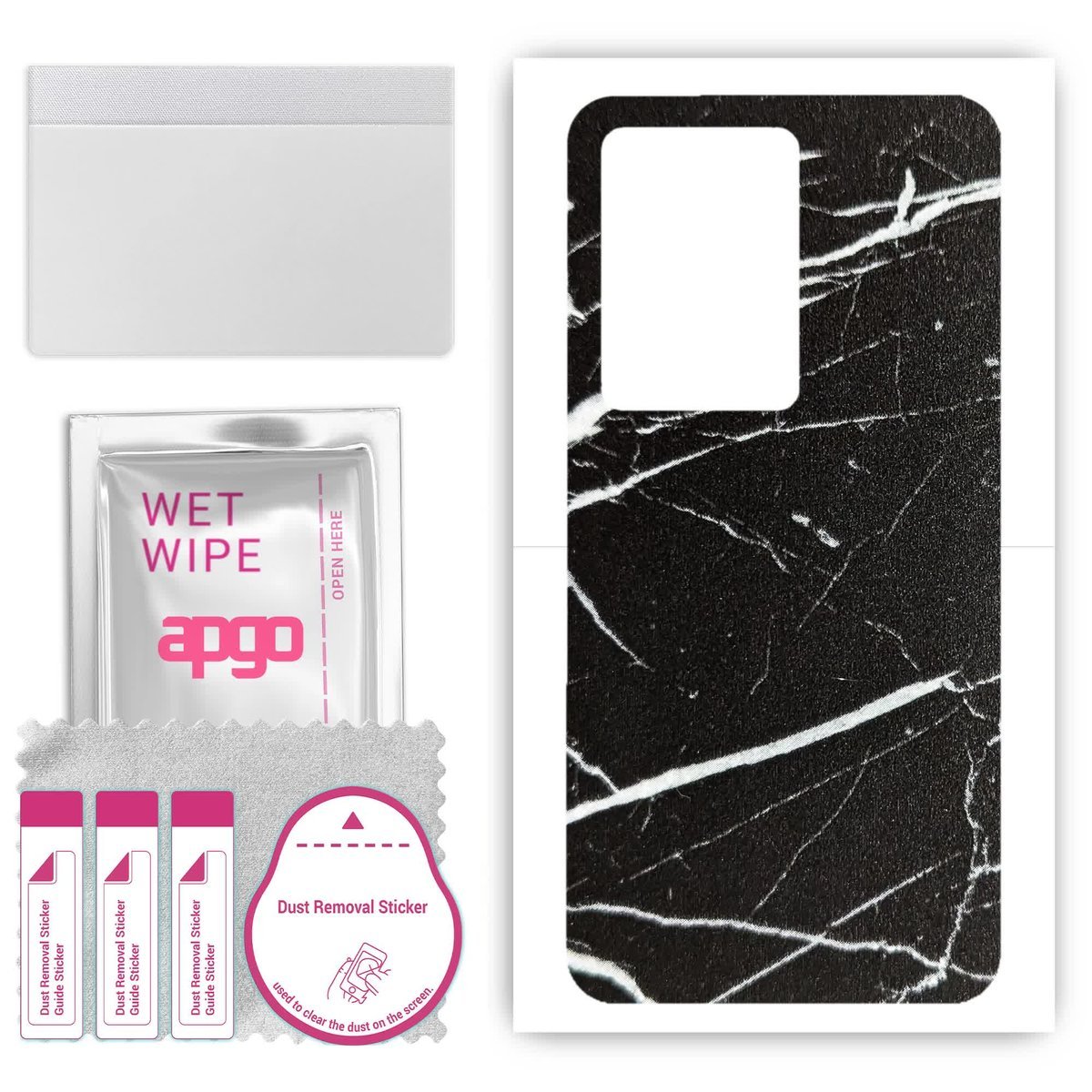 Folia naklejka skórka strukturalna na TYŁ do Vivo Y37 5G - Marmur Ciemny - apgo SKINS