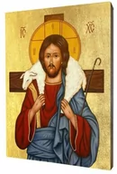 Ikony i obrazy sakralne - Ikona Chrystus Dobry Pasterz - miniaturka - grafika 1