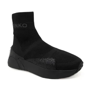 Pinko Sneakersy STOCKTON KNIT z dodatkiem skóry - Moda i Uroda OUTLET - miniaturka - grafika 1