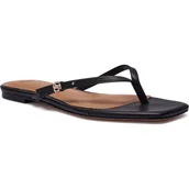 Klapki i japonki damskie - BOSS BLACK Skórzane japonki Charlize - miniaturka - grafika 1