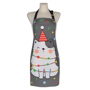 Fartuch HAPPY FRIENDS 60 x 75 cm szary - Fartuchy i rękawice kuchenne - miniaturka - grafika 1