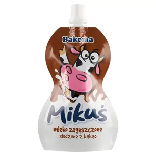Bakoma Mikuś Mleko zagęszczone słodzone z kakao 80 g - Mleko - miniaturka - grafika 1
