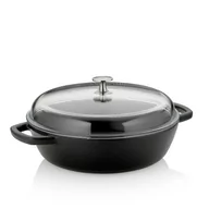 Patelnie - Kela Patelnia głęboka CALIDO, żeliwna, czarny, 28 cm, 3,8 l - miniaturka - grafika 1