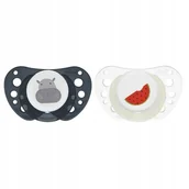 Smoczki uspokajające - 171576 Smoczek Pf Air Silikonowy 6-36M 2Szt Lumi Blue - miniaturka - grafika 1