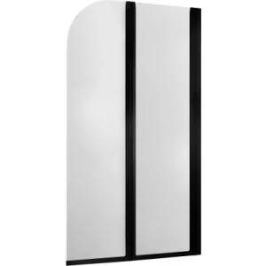 ARMATURA KRAKÓW 170-06941P MODERN 2  PARAWAN 2-ELEMENTOWY CZARNY  /  SZKŁO BEZPIECZNE810-820mm / 1400mm - Parawany nawannowe - miniaturka - grafika 1